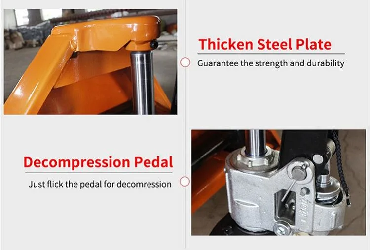 European Standard 2500kg 5000kg Hand Pallet Jack with CE TUV Certificate