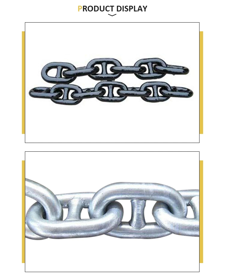 Hot DIP Galvanized Stud Link Marine Anchor Chain and Accessories