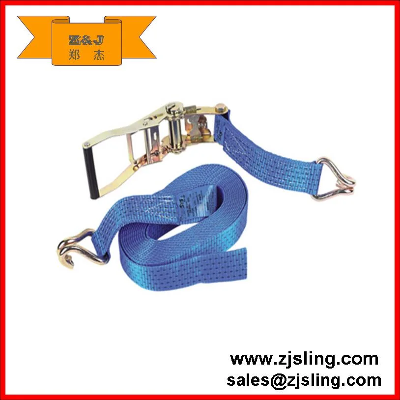 Customized Double J Hook Ratchet Tie-Down Strap 8m X 50mm